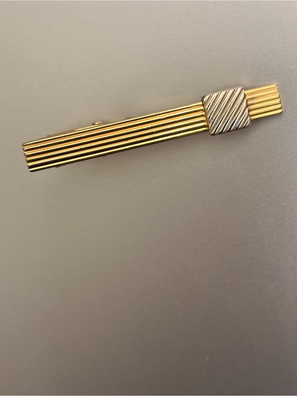 Christian Dior Ribbed Tie Bar